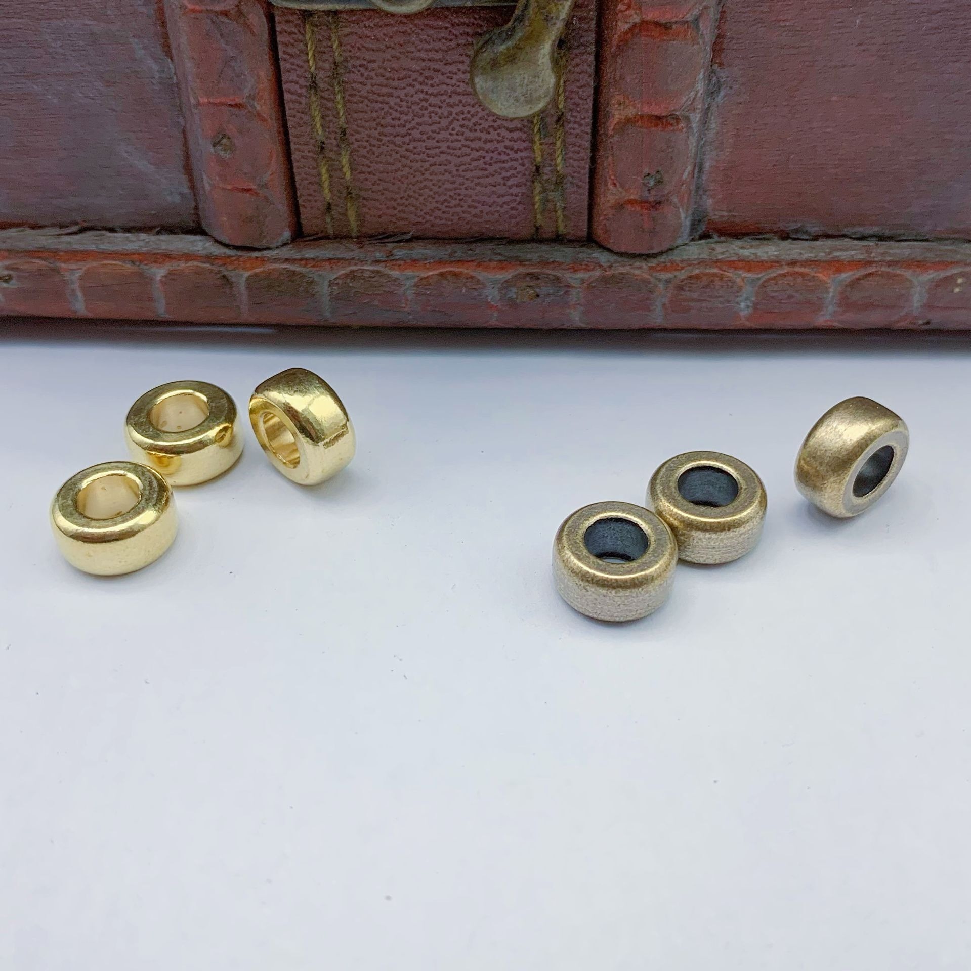 10pcs Brass old bead DIY brace - Paracord Survival Bracelet ulasan dan harga