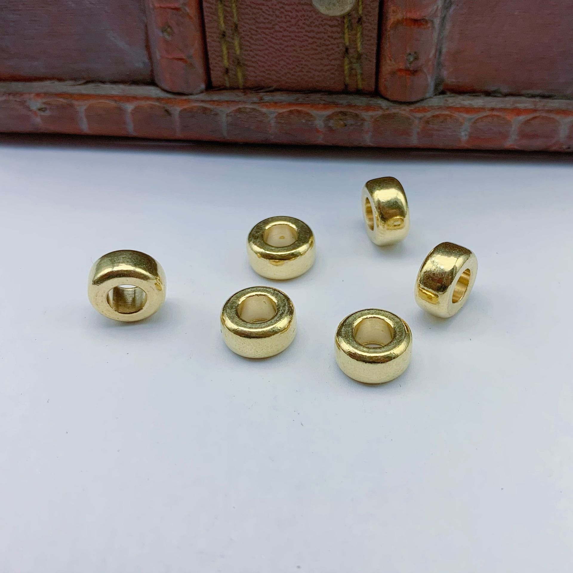 10pcs Brass old bead DIY brace - Paracord Survival Bracelet ulasan dan harga