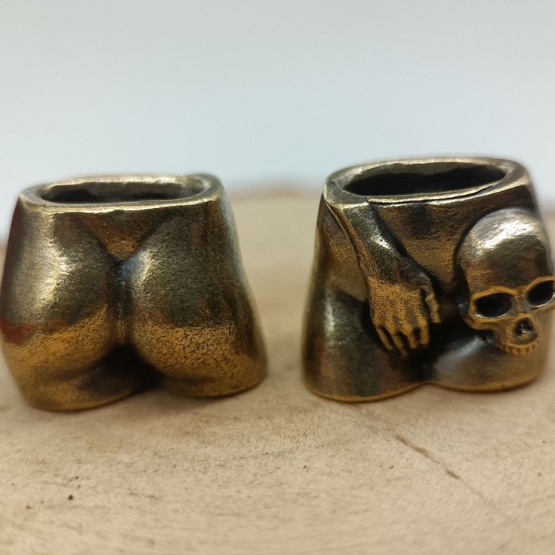 Love Skull Brass Knife Beads E - Paracord Survival Bracelet ulasan dan harga