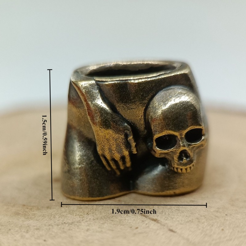 Love Skull Brass Knife Beads E - Paracord Survival Bracelet ulasan dan harga