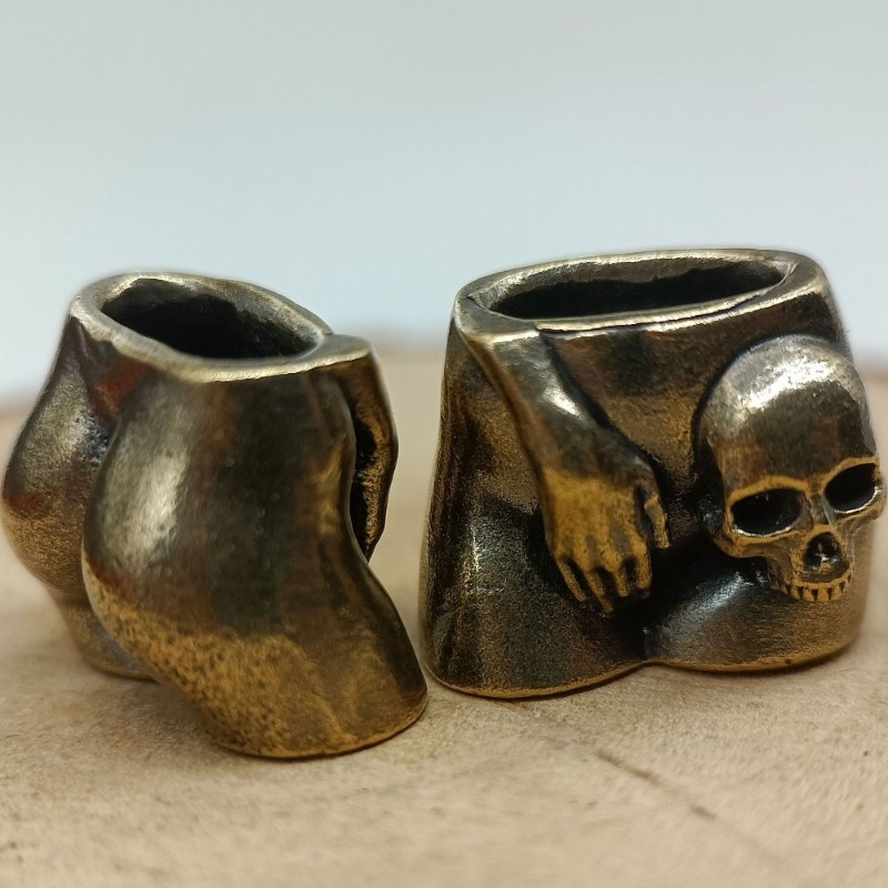 Love Skull Brass Knife Beads E - Paracord Survival Bracelet ulasan dan harga
