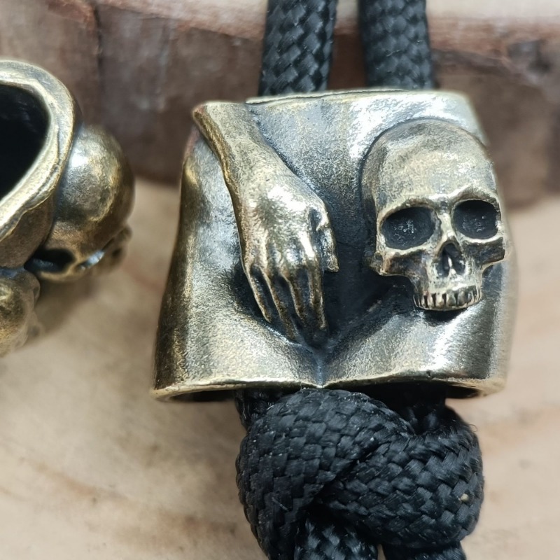 Love Skull Brass Knife Beads E - Paracord Survival Bracelet ulasan dan harga