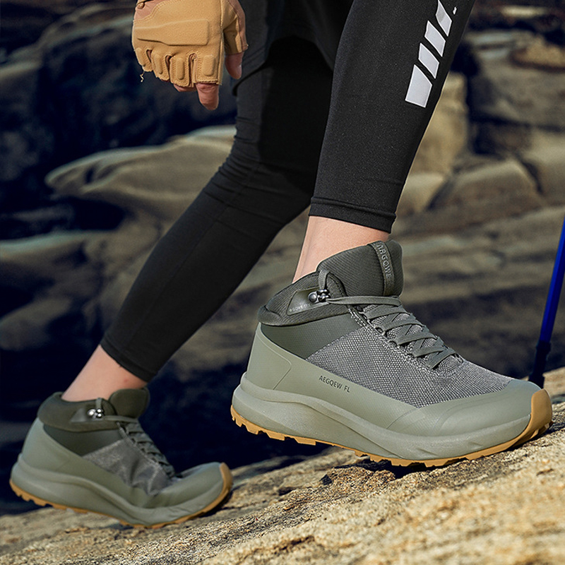 High Top Hiking Shoes Men Luxu - Hunting Outdoor Brands ulasan dan harga