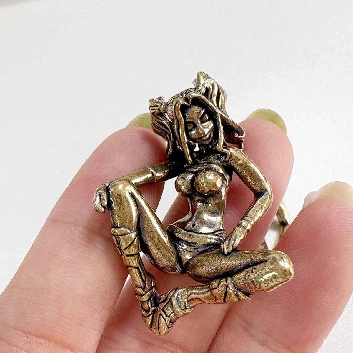 Beauty Girl Brass Knife Beads  - Paracord Survival Bracelet ulasan dan harga