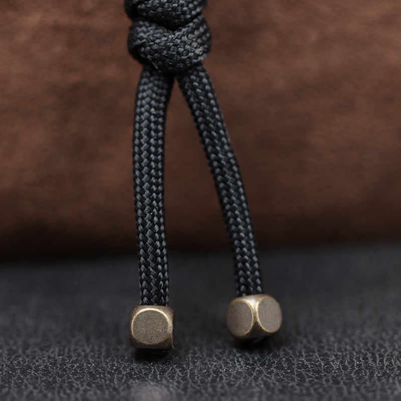 2pcs 4mm Hole Cube Brass Knife - Paracord Survival Bracelet ulasan dan harga
