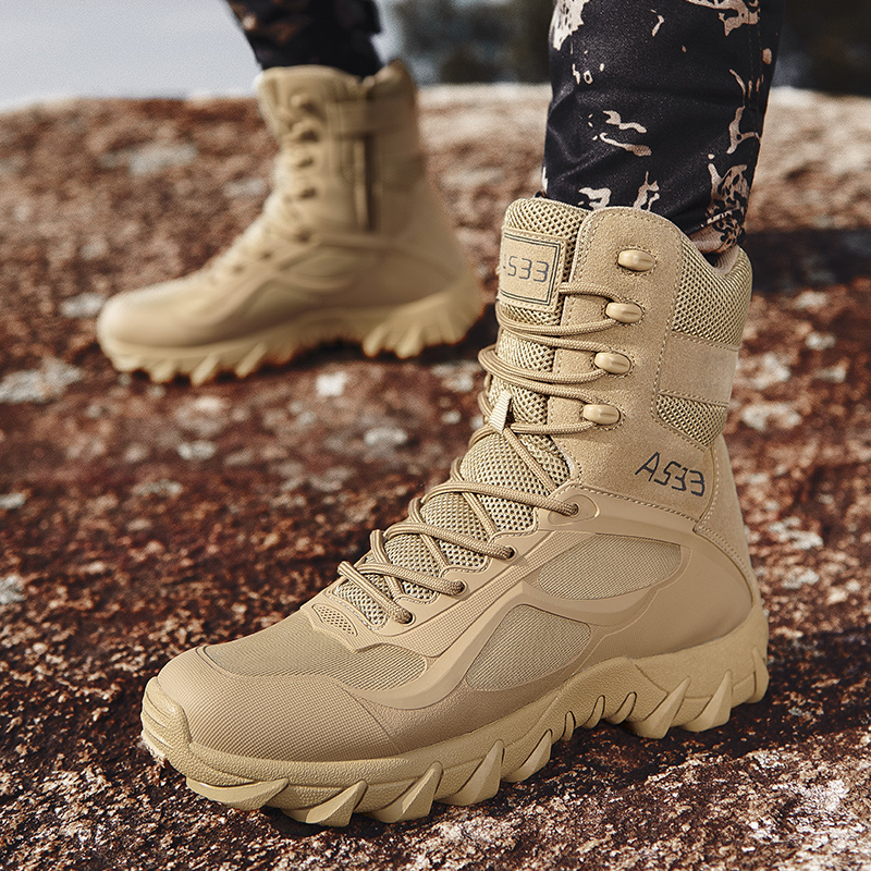 Men Tactical Boot Safety Anti- - Hunting Outdoor Brands ulasan dan harga