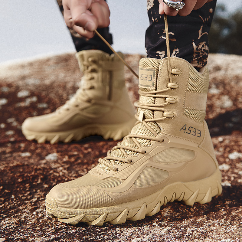 Men Tactical Boot Safety Anti- - Hunting Outdoor Brands ulasan dan harga