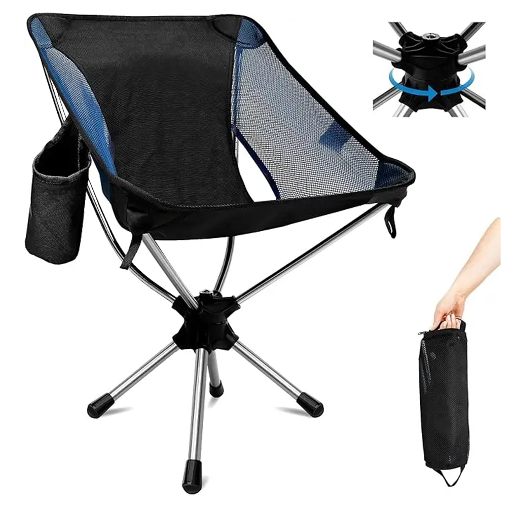 Folding Camping Chair 360° Rot - Outdoor Hunting Chair ulasan dan harga