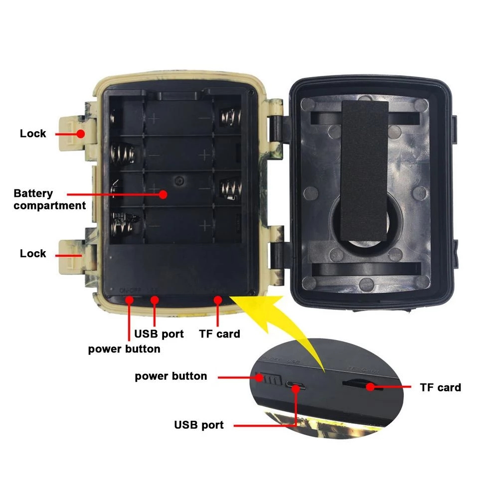 Mini Trail Hunting Camera PIR  - Hunting Outdoor Camera ulasan dan harga