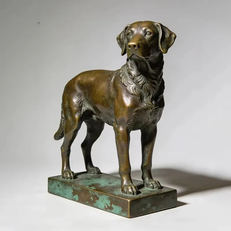 Cast Bronze Outdoor Hunting Do - Outdoor Hunting Dog Statue ulasan dan harga
