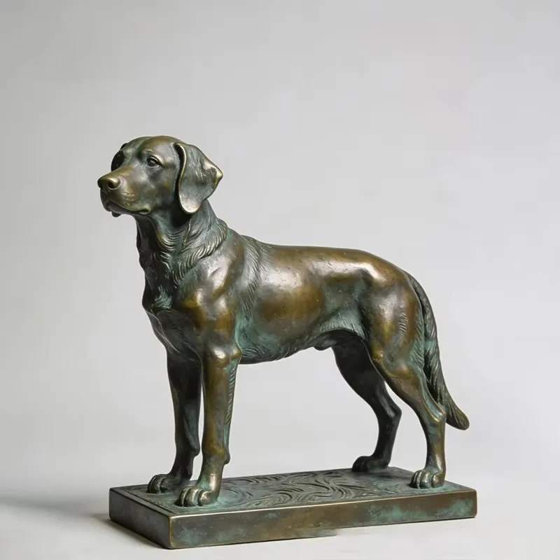 Cast Bronze Outdoor Hunting Do - Outdoor Hunting Dog Statue ulasan dan harga