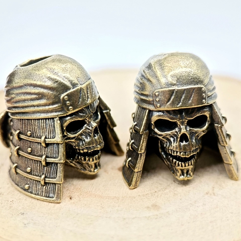 Ninja Skull Head Brass Knife B - Paracord Survival Bracelet ulasan dan harga