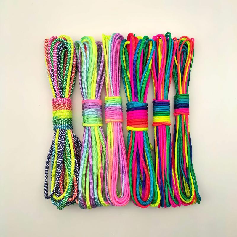 2mm/3mm/4mm Rainbow Paracord 7 - Paracord Survival Bracelet ulasan dan harga