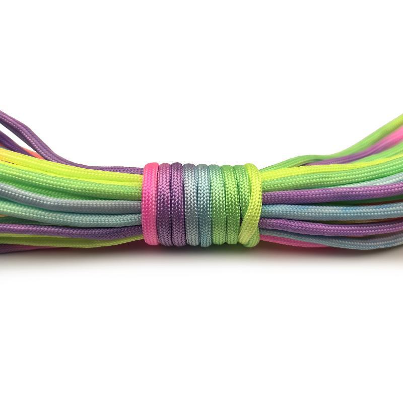 2mm/3mm/4mm Rainbow Paracord 7 - Paracord Survival Bracelet ulasan dan harga