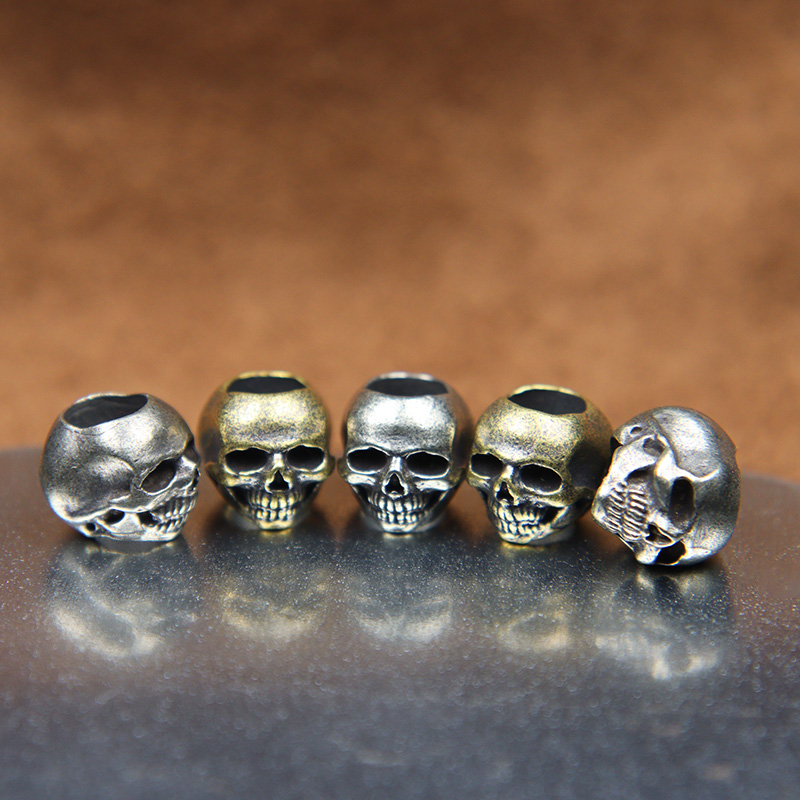 Mini Skull Head Brass Knife Be - Paracord Survival Bracelet ulasan dan harga