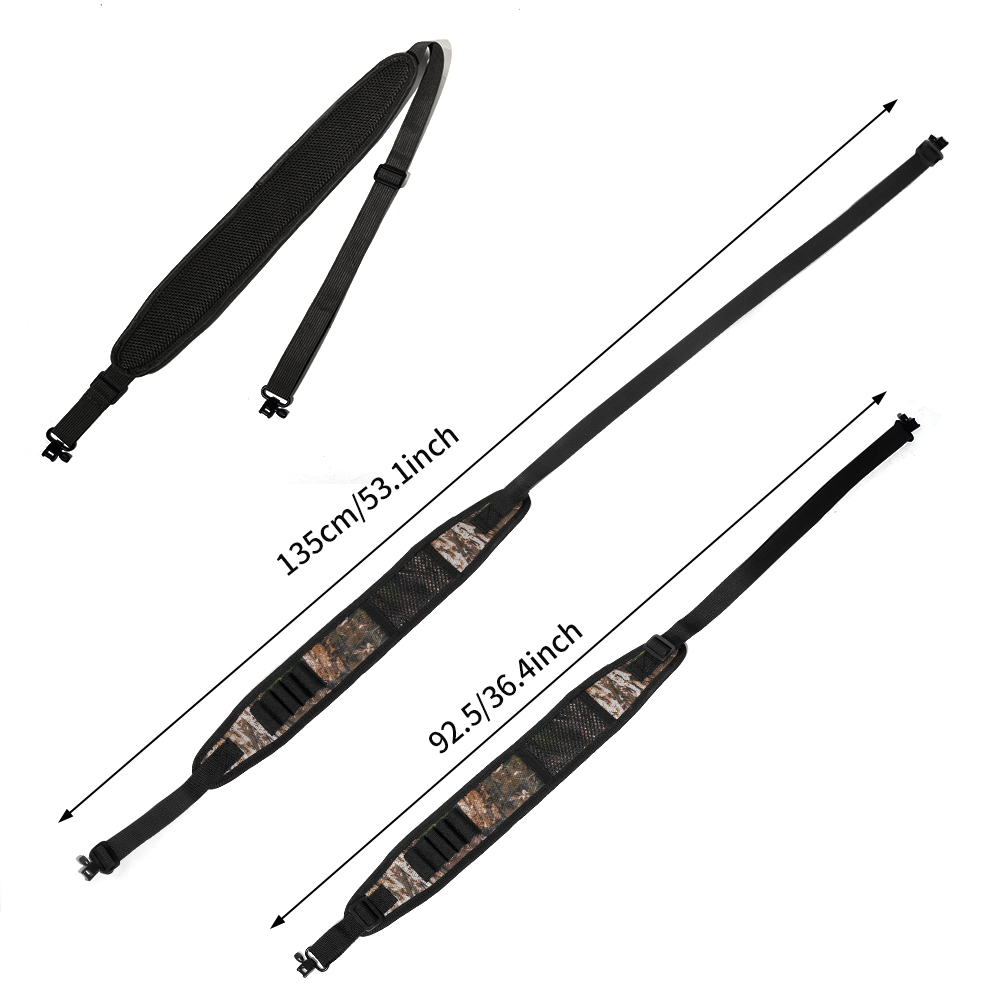 Adjustable Rifle Sling with Sh - Outdoor Hunting Rifle ulasan dan harga