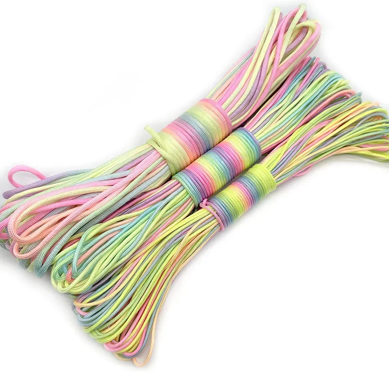 2026 31mRainbow Paracord Rope  - Paracord Survival Bracelet ulasan dan harga