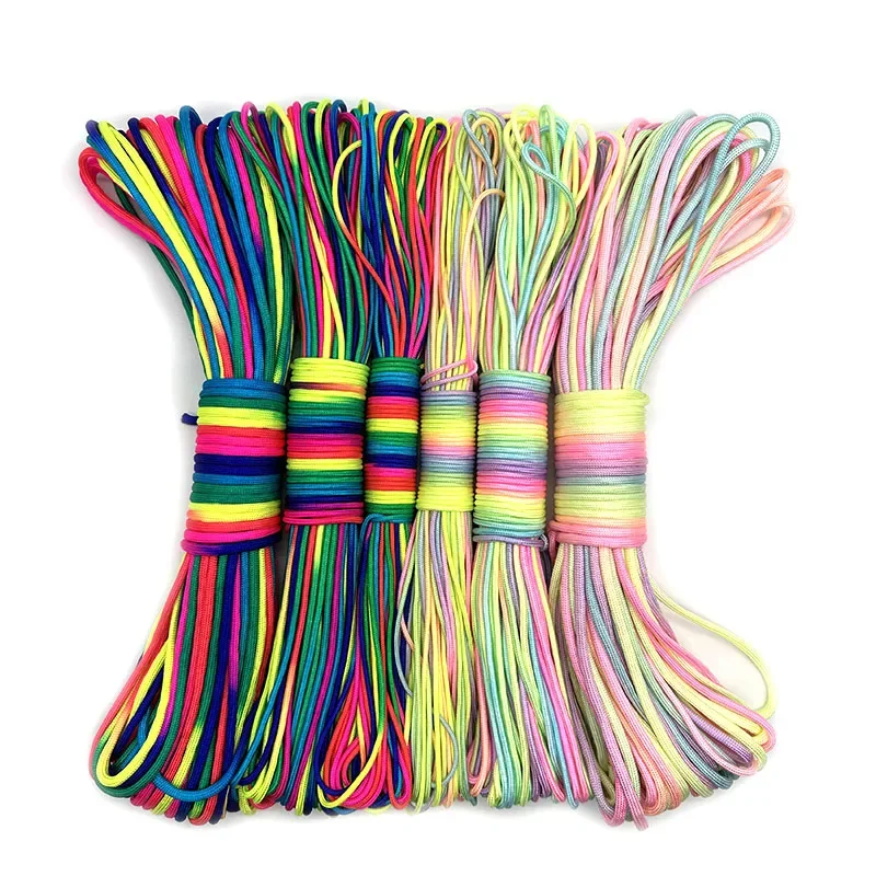 2026 31mRainbow Paracord Rope  - Paracord Survival Bracelet ulasan dan harga