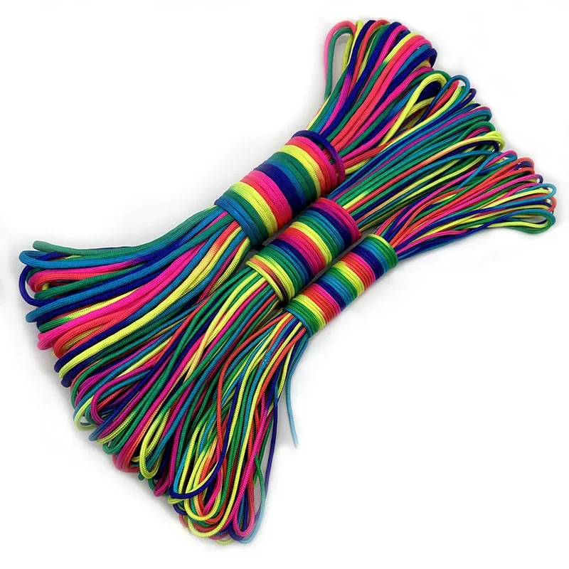 2026 31mRainbow Paracord Rope  - Paracord Survival Bracelet ulasan dan harga