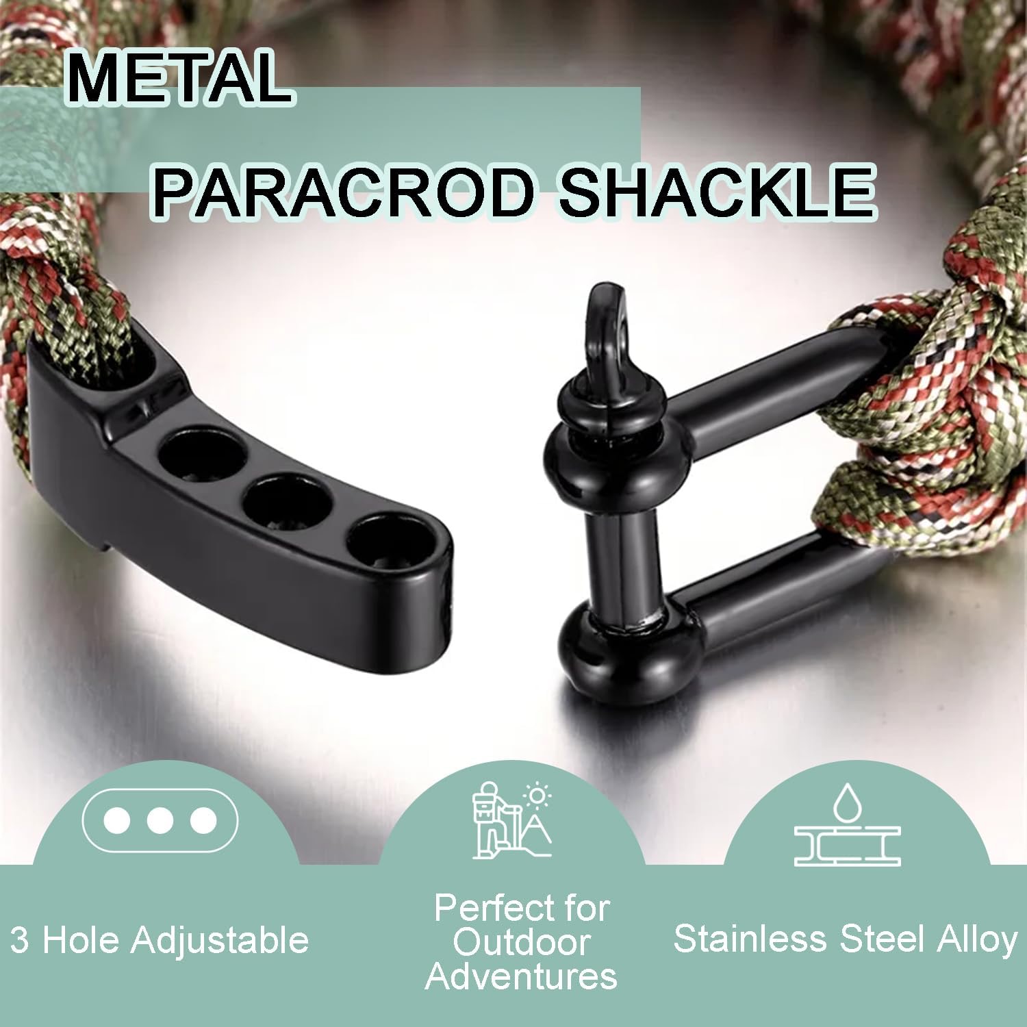 4/10Pcs Paracord Bracelet Buck - Paracord Survival Bracelet ulasan dan harga