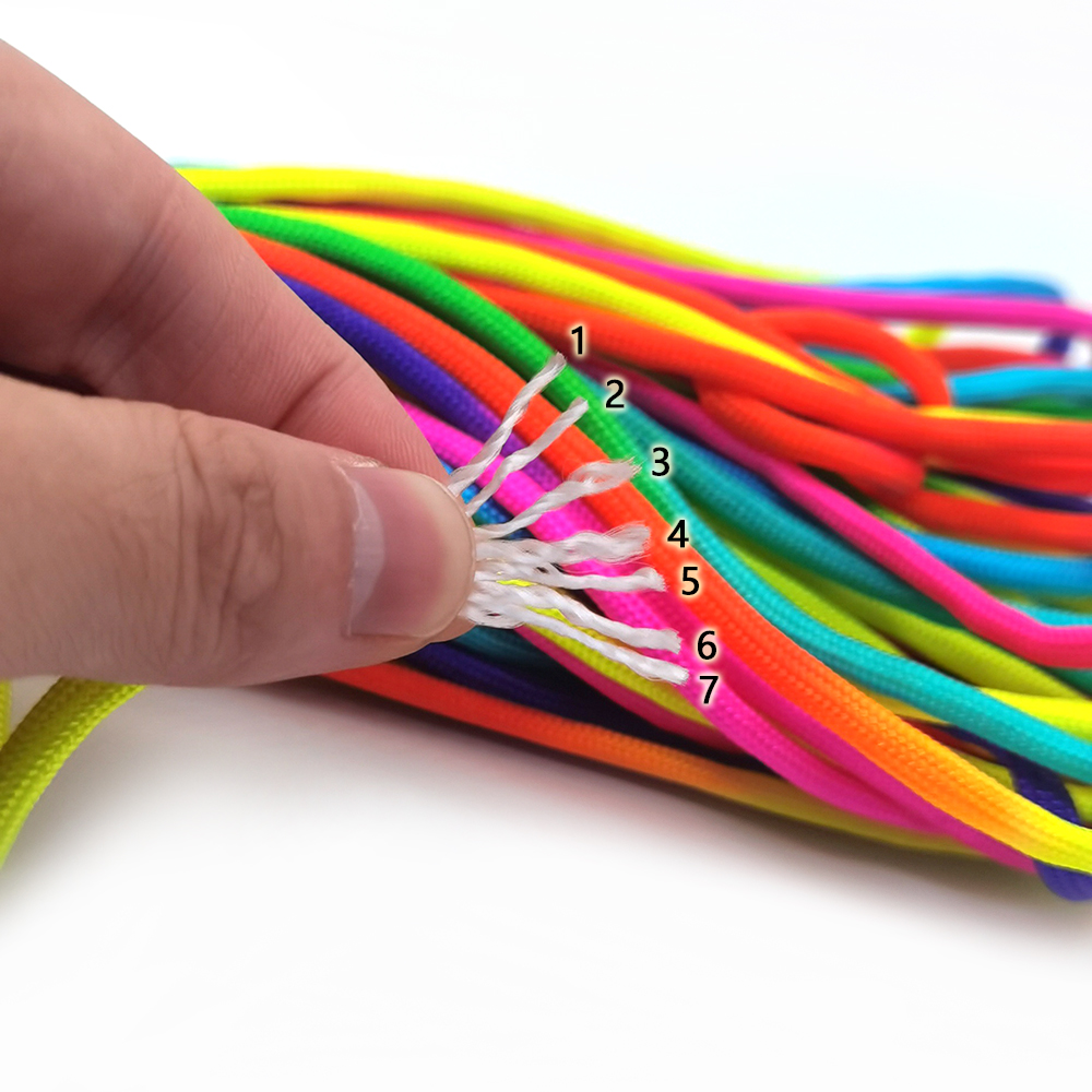 31meters 4mm Rainbow Colors Co - Paracord Survival Bracelet ulasan dan harga