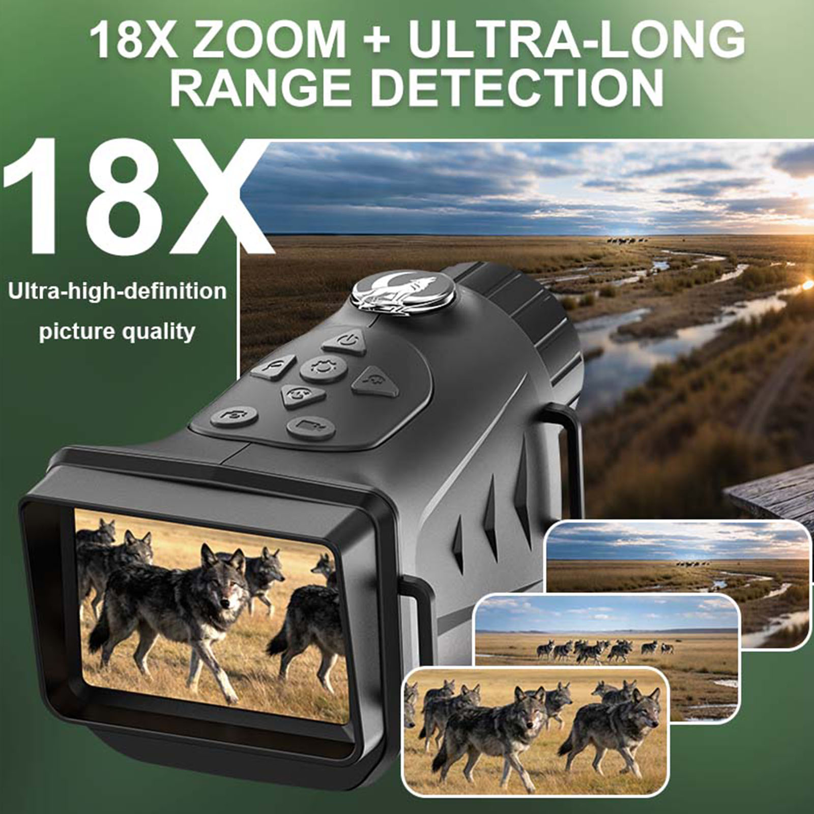 4K Infrared Night Visions Devi - Hunting Outdoor Camera ulasan dan harga