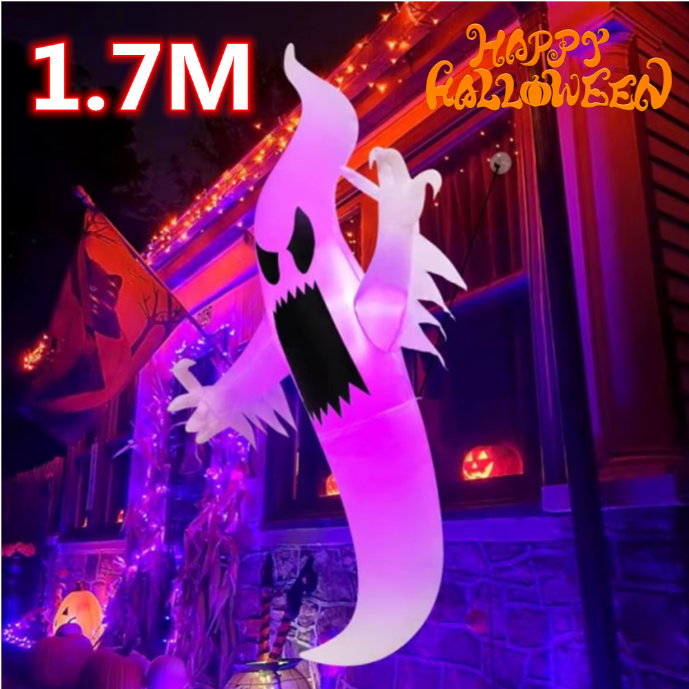 1.7M Halloween Inflatable Wind - Outdoor Hunting House ulasan dan harga