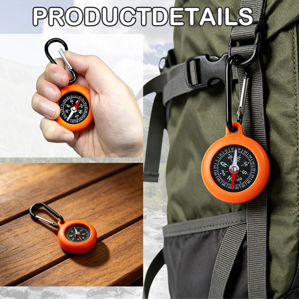 5-20 PCS Mini Compass Keychain - Outdoor Hunting House ulasan dan harga