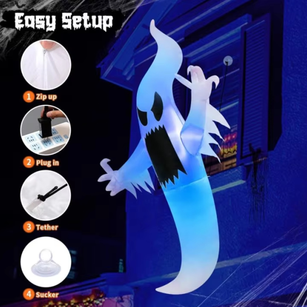 1.7M Halloween Inflatable Wind - Outdoor Hunting House ulasan dan harga